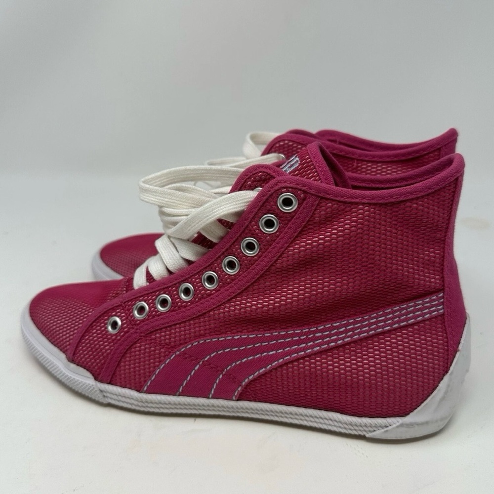 Puma Pink High-Top Athletic Shoes